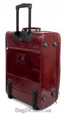 Кожаная дорожная сумка на колесах Rockbun (W130468-brown), Коричневый