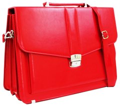 Женский деловой портфель из эко кожи AMO SST11 красный