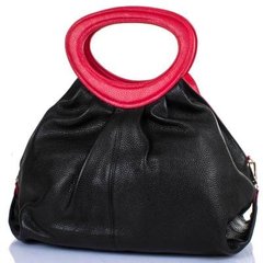 Женская кожаная сумка VALENTA (ВАЛЕНТА) VBE6161813 Черный