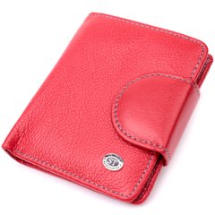 Кожаный яркий кошелек с монетницей для женщин ST Leather 19453 Красный
