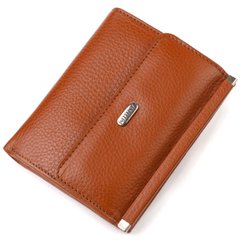 Зручний гаманець для жінок середнього розміру з натуральної шкіри CANPELLINI 21811 Коричневий