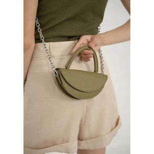 Женская кожаная мини-сумка Сhris micro оливковая Blanknote TW-CHRIS-MI-olive