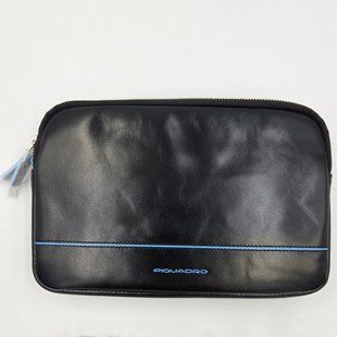 Чоловіча шкіряна сумочка-клатч Piquadro Blue Square (B2) Чорний AC3944B2-N