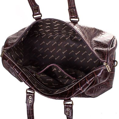 Кожаная мужская дорожная сумка DESISAN (ДЕСИСАН) SHI504-D-10KR Коричневый