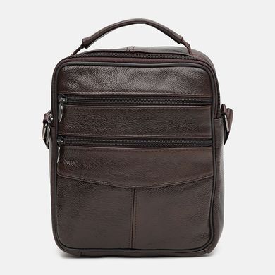 Чоловіча шкіряна сумка Borsa Leather K12314br-brown