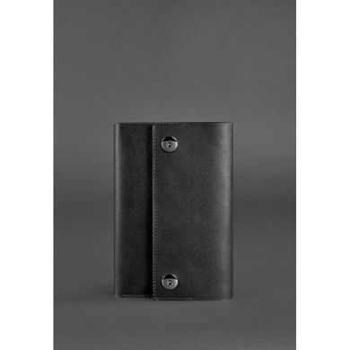 Натуральная кожаный блокнот (софт-бук) 5.0 графит - черный Blanknote BN-SB-5-g