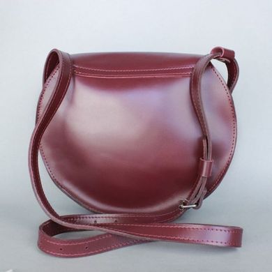 Женская кожаная сумка Круглая бордовая Blanknote TW-RoundBag-mars-ksr