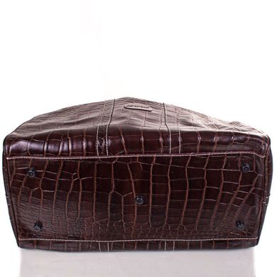 Шкіряна чоловіча дорожня сумка DESISAN (ДЕСІСАН) SHI504-D-10KR Коричневий