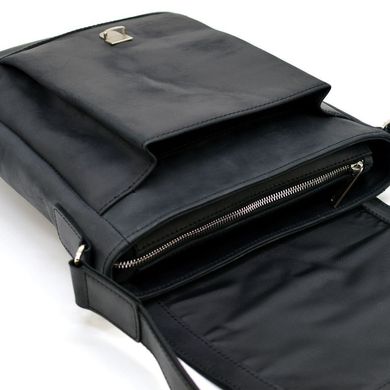 Чоловіча шкіряна сумка через плече RA-1811-4lx TARWA Чорний