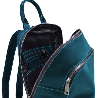 Женский кожаный рюкзак TARWA RKsky-2008-3md Голубой