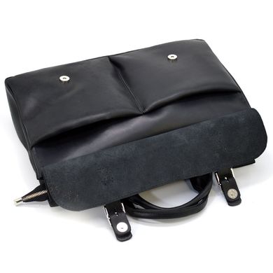 Чоловіча шкіряна сумка з відділенням для ноутбука TARWA RA-7107-3md, crazy horse Чорний