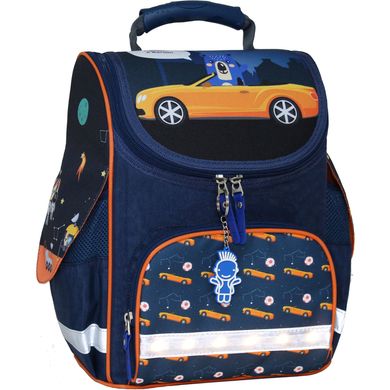 Рюкзак школьный каркасный с фонариками Bagland Успех 12 л. синий 432 (00551703) 80213772