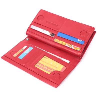 Яскравий гаманець-клатч для стильних жінок із натуральної шкіри ST Leather 22533 Червоний