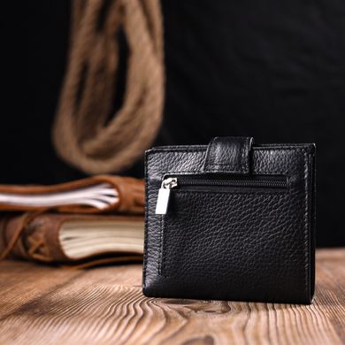 Класичний жіночий гаманець із натуральної шкіри KARYA 20945 Чорний