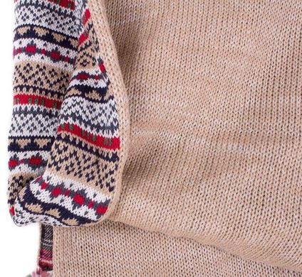 Двусторонний женский шерстяной шарф ETERNO W0198-1, Бежевый