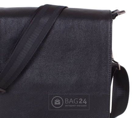Надежная мужская кожаная сумка MIS MISS4463, Черный