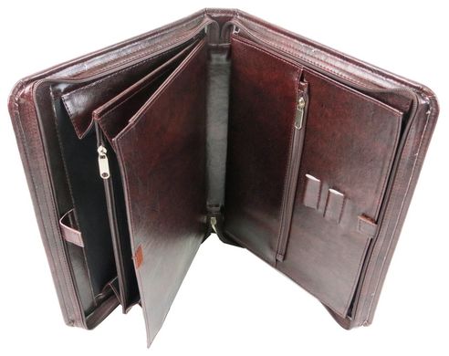 Мужская папка-портфель из эко кожи Exclusive 711200 коричневая