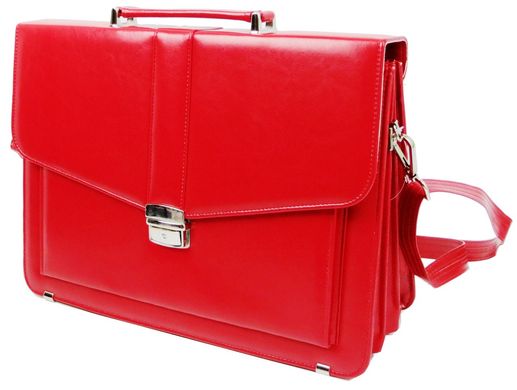 Женский деловой портфель из эко кожи AMO SST11 красный