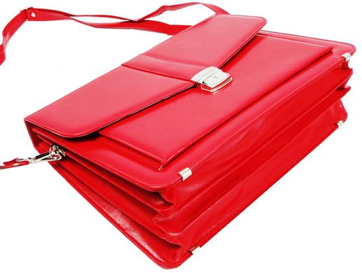 Жіночий діловий портфель з еко шкіри AMO SST11 червоний