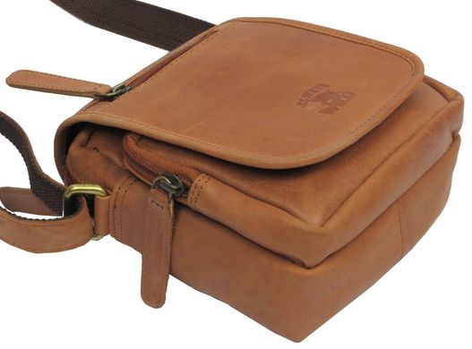 Шкіряна сумка Always Wild 5047-1-CBH COGNAC, коричневий