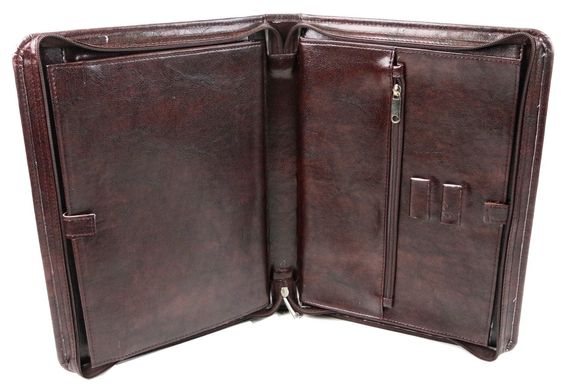 Чоловіча папка-портфель з еко шкіри Exclusive 711200 коричнева