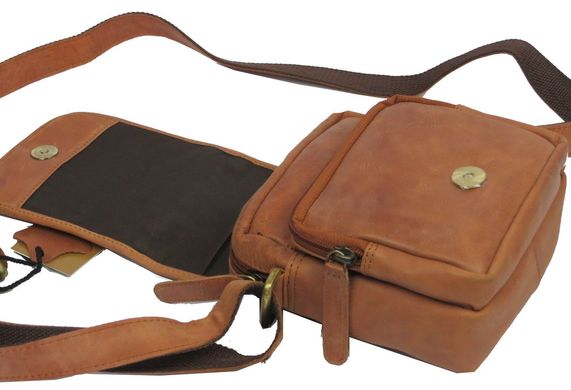 Шкіряна сумка Always Wild 5047-1-CBH COGNAC, коричневий