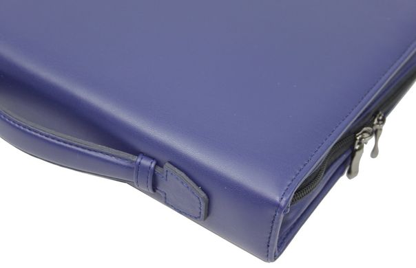 Папка-портфель ділова зі штучної шкіри Portfolio синя
