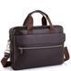 Сумка для ноутбука кожаная мужская Tiding Bag A25-1127C Коричневый