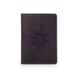 Оригинальная кожаная коричневая обложка для паспорта с художественным тиснением "Mehendi Classic"