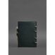 Натуральный кожаный блокнот с датированным блоком (Софт-бук) 9.1 зеленый Crazy Horse Blanknote BN-SB-9-1-iz