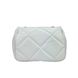 Стьобана жіноча м'яка сумочка на ланцюгу Firenze Italy F-IT-98106W Білий