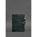 Натуральный кожаный блокнот с датированным блоком (Софт-бук) 9.1 зеленый Crazy Horse Blanknote BN-SB-9-1-iz