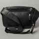Натуральная кожаная поясная сумка Easy черная флотар Blanknote TW-Izi-black-flo