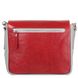 Жіноча шкіряна сумка LASKARA (Ласкара) LK-DS262-grey-red-snake Сірий