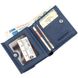 Компактный женский бумажник на кнопке ST Leather 18921 Синий