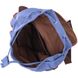 Надежный текстильный рюкзак что закрывается клапаном на магнит Vintage 22154 Синий