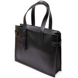 Женская сумка-шопер из натуральной кожи GRANDE PELLE 11436 Черный фото