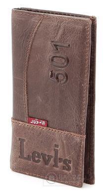Сучасний шкіряний гаманець Levi Strauss 13710, Коричневий