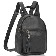 Жіночий маленький шкіряний рюкзак Riche Nm20-W1899A Чорний