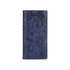 Ергономічний червоний гаманець на 14 карт з натуральної глянсової шкіри, колекція "Mehendi Art"