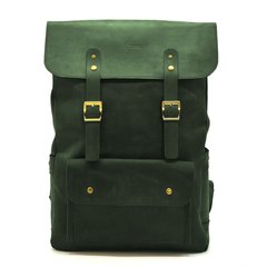 Рюкзак із натуральної шкіри RE-9001-4lx TARWA крейзі Зелений