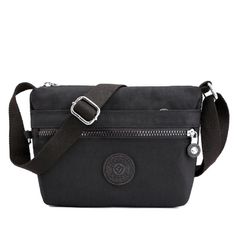 Маленькая текстильная сумка через плечо Confident WT-5058A Черный
