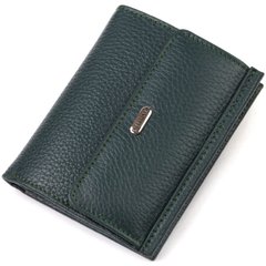 Вместительный кошелек для женщин среднего размера из натуральной кожи флотар CANPELLINI 21812 Зеленый