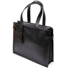 Жіноча сумка-шопер з натуральної шкіри GRANDE PELLE 11436 Чорний