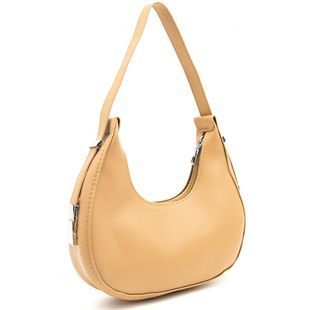 Полукруглая женская сумочка в эко-коже Lilly P4-2212C Коричневый