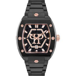 Мужские кварцевые часы Philipp Plein HEXAGON PHANTOM 44 мм PWPUA1025 Черные