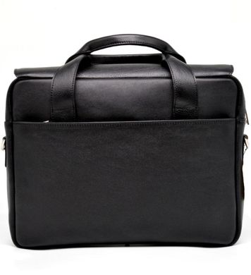 Крутая кожаная деловая сумка-портфель для ноутбука TA-1812-4lx от TARWA Черный