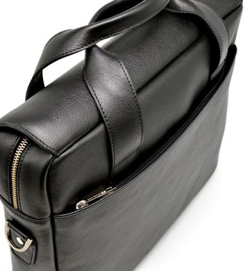 Крута шкіряна ділова сумка-портфель для ноутбука TA-1812-4lx від TARWA Чорний