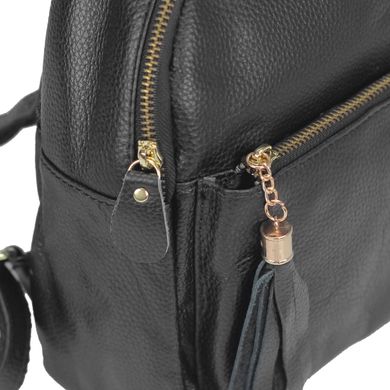 Женский маленький кожаный рюкзак Riche Nm20-W1899A Черный