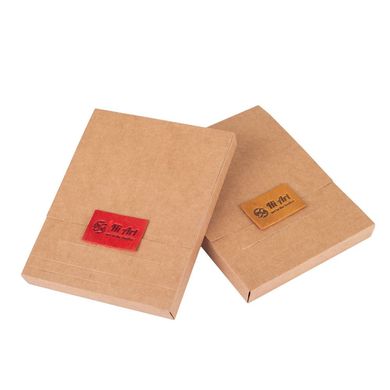 Рыжая дизайнерская кожаная обложка-органайзер для ID документов и карт, коллекция "Mehendi Art"